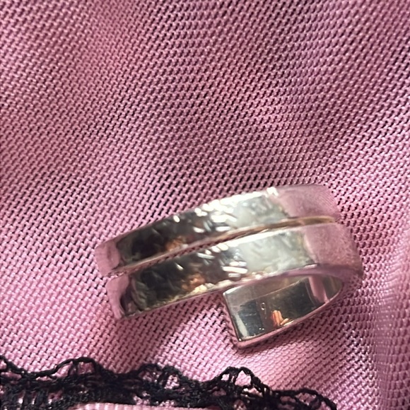 GUCCI STERLING SILVER WRAP ROUND RING SIZE 55 or 7 logo Auth. Unisex snake - Picture 6 of 10